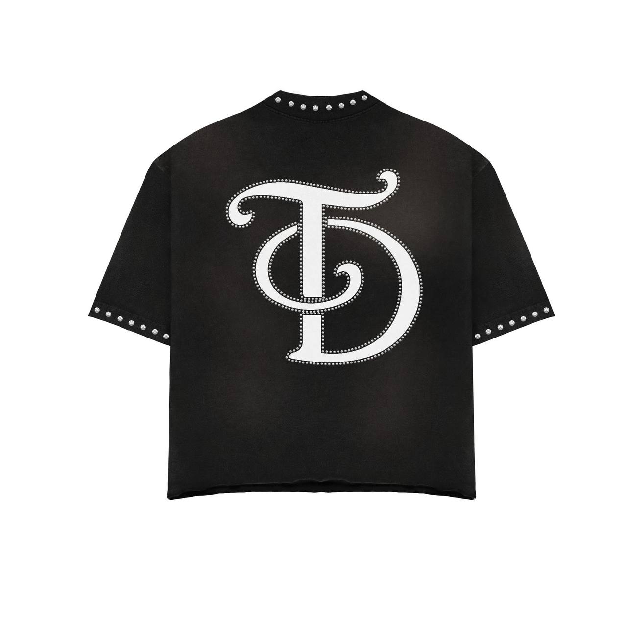 Trillionaire Dreams Black "Saint of the Streets" Studded Tee