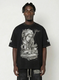 Trillionaire Dreams Black "Saint of the Streets" Studded Tee