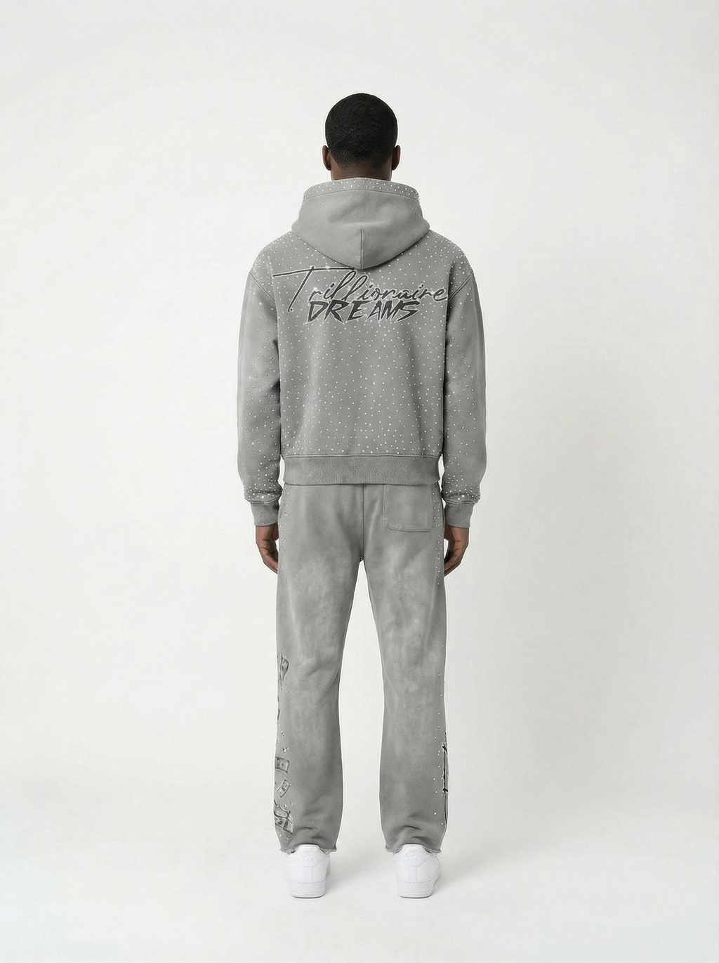 Trillionaire Dreams Grey "Manifest" Tracksuit Set