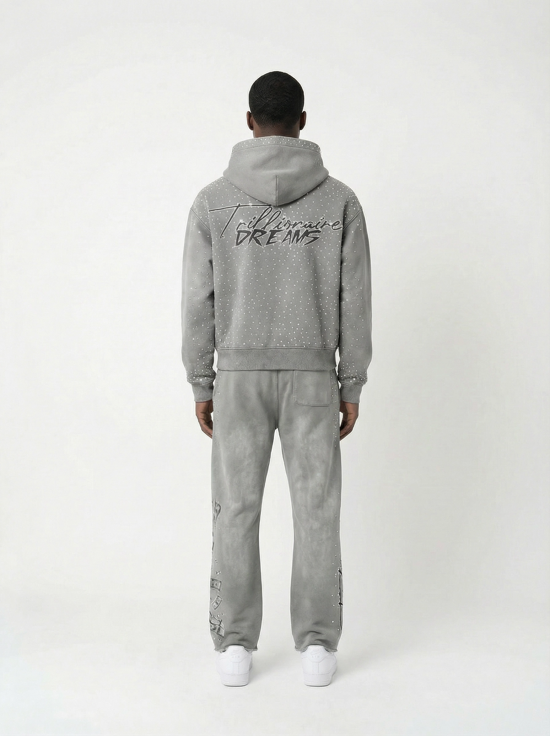 Trillionaire Dreams Grey "Manifest" Tracksuit Set