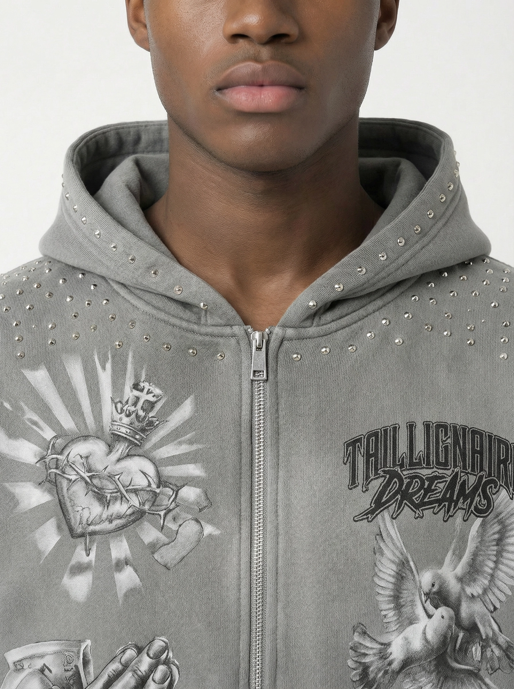 Trillionaire Dreams Grey "Manifest" Tracksuit Set