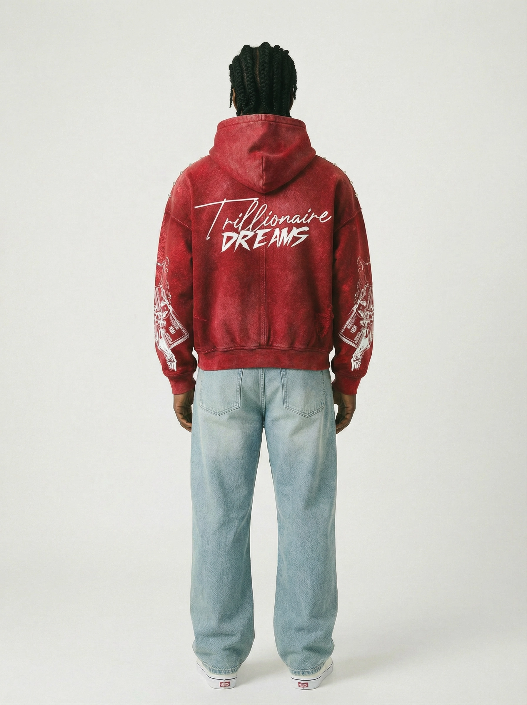 Trillionaire Dreams Red "Dead Wealth" Hoodie