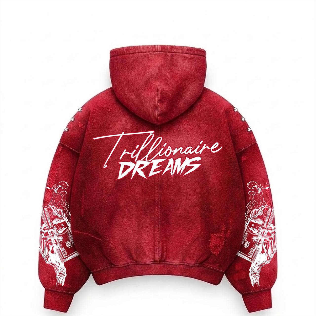 Trillionaire Dreams Red "Dead Wealth" Hoodie