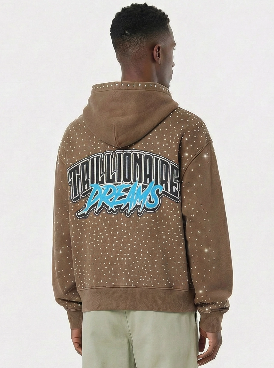 Trillionaire Dreams Brown "Abduction" Zip-Up Hoodie