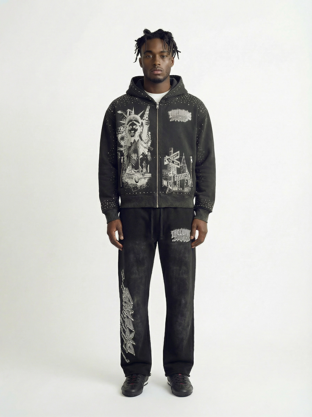 Trillionaire Dreams Black "Empire State" Tracksuit Set