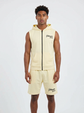 Trillionaire Dreams "Lemon Drop" Sleeveless Hoodie & Shorts Set