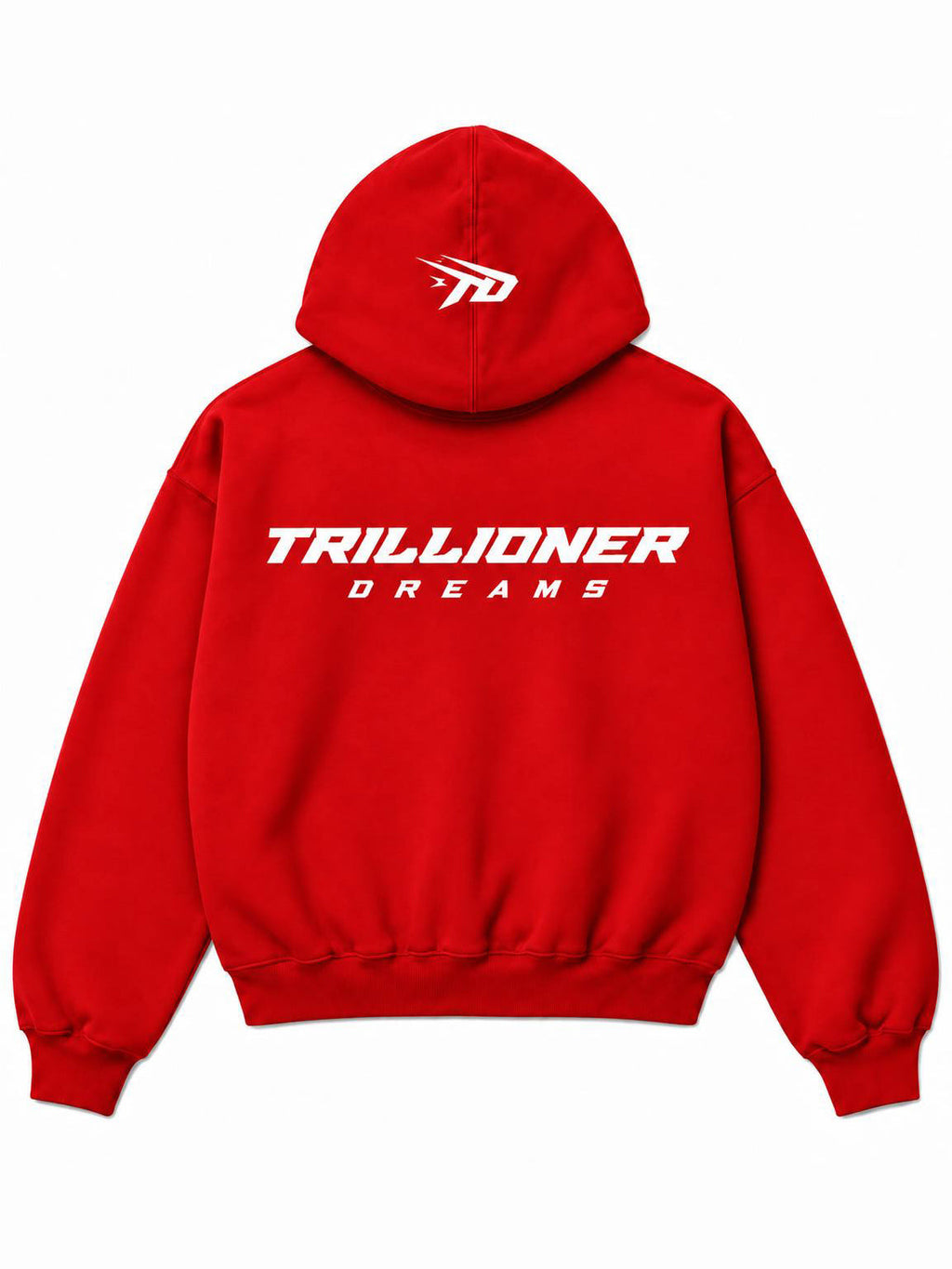 Trillionaire Dreams 2-Piece Heavyweight Sweatsuit Set – Crimson Red